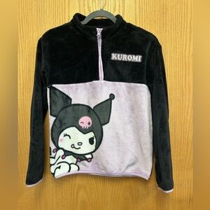 Kids Plush Half-Zip Pullover - Kuromi